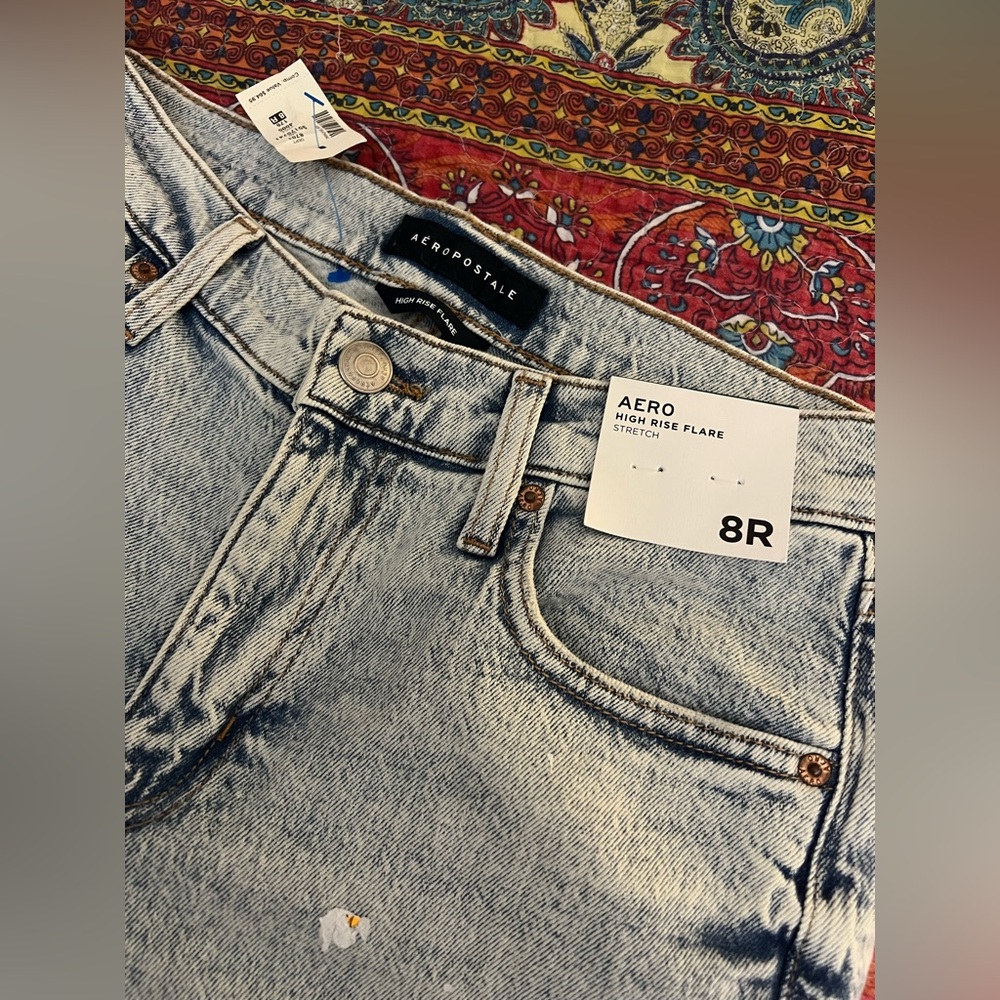 High Rise Flare Jeans - Picture 1 of 8